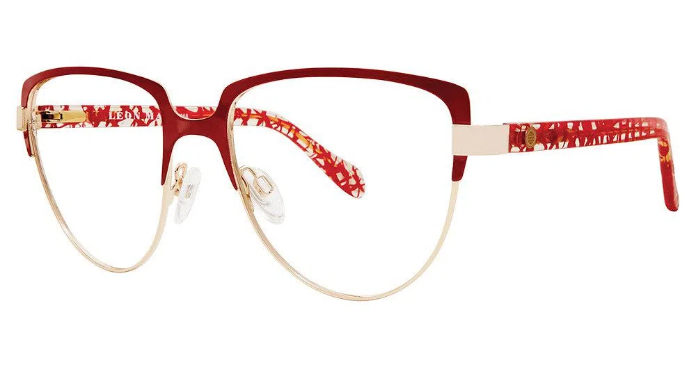 Leon Max LM4068 Eyeglasses - Red/gold - view 2